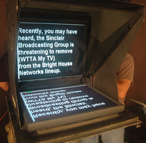 prompter on set